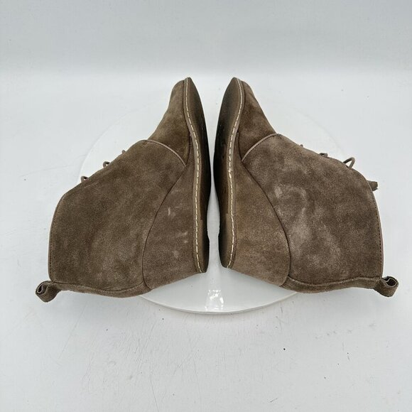 Franco Sarto Anabelle Women Size 9M Brown Suede Ankle Wedges Booties Boot - Picture 6 of 11